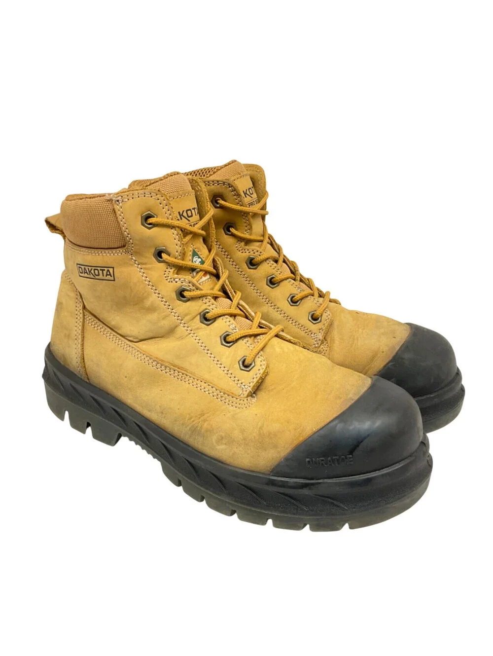 Dakota Men's 6'' 6518 Steel Toe Steel Plate Safety Work Boots Tan Size 11M